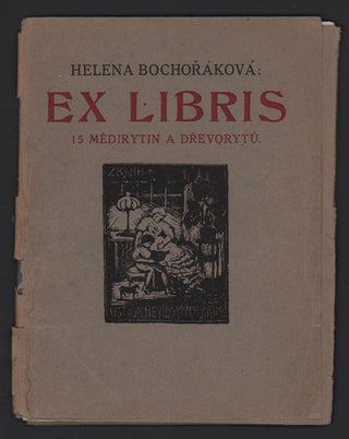 Item #50406 Ex Libris: 15 Medirytin a Drevorytu [15 Copperplate Engravings and Woodcuts]. Helena...