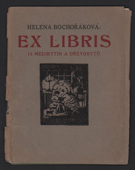 Item #50406 Ex Libris: 15 Medirytin a Drevorytu [15 Copperplate Engravings and Woodcuts]. Helena Bochorakova-Dittrichova.
