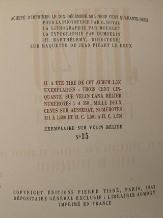 Juin 40: Trente Deux Planches de Frans Masereel. Précédées de "Fragments d'un Journal de Guerre 1940" par Henry de Montherlant
