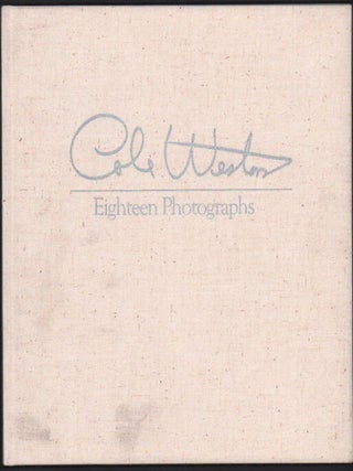 Item #50605 Cole Weston: Eighteen Photographs. Cole Weston, Ben Maddow