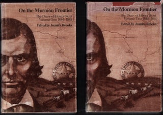 Item #51310 On the Mormon Frontier: The Diary of Hosea Stout, 1844-1861 (2 volumes). Hosea Stout,...