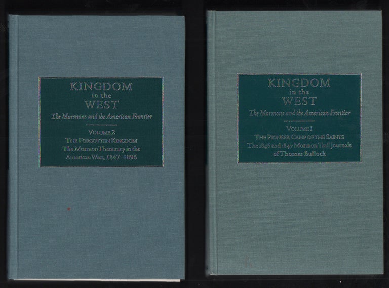 Item #51562 Kingdom in the West: The Mormons and the American Frontier (16 volumes in the series). Will Bagley, David L. Bigler.