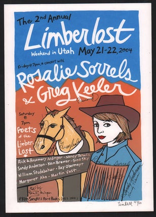 Item #52473 Signed, Limited Edition Limberlost Poster by Artist Leia Bell. Leia Bell