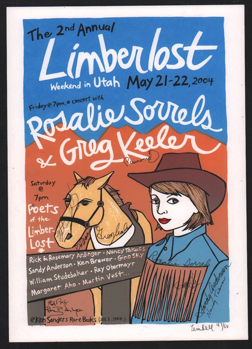 Item #52473 Signed, Limited Edition Limberlost Poster by Artist Leia Bell. Leia Bell.