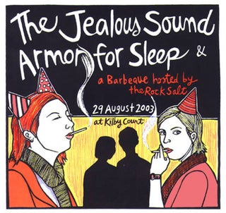Item #52630 Signed, Limited Edition Print by Artist Leia Bell: The Jealous Sound, Armor for Sleep...