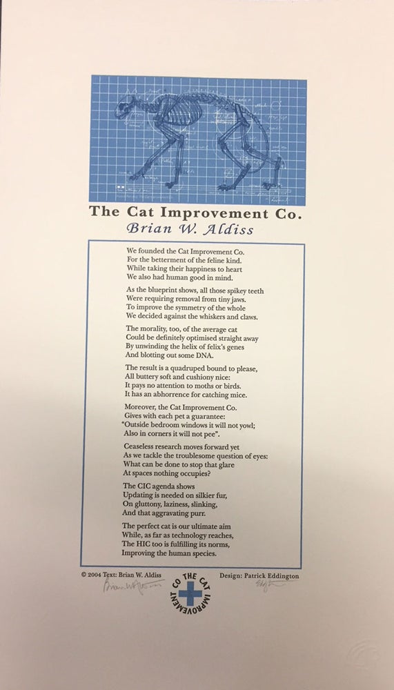 Item #52854 Cat Improvement Company. Brian W. Aldiss.