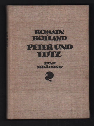 Item #53131 Peter und Lutz: Eine Erzählung mit Sechzehn Holzschnitten von Frans Masereel. Frans...