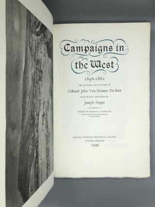 Campaigns in the West, 1856-1861: The Journals and Letters of Colonel John Van Deusen Du Bois with Pencil Sketches by Joseph Heger