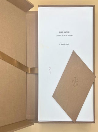 Desert Solitaire: Facsimile Edition of First Manuscript Draft