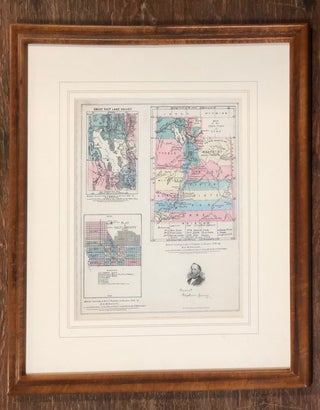 Item #55921 Map of the Territory of Utah. B. A. M. Froiseth, Bernard Arnold Martin