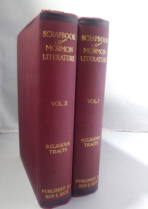 Item #56190 Scrap Book of Mormon Literature: Religious Tracts (2 volumes). Benjamin Erastus Rich