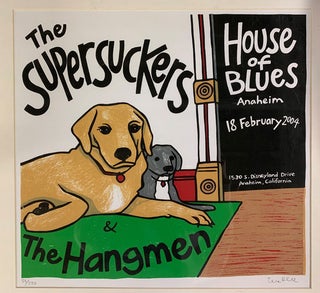 Item #56198 Signed, Limited Edition Poster by Artist Leia Bell: The Supersuckers & The Hangmen....