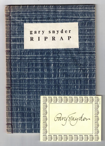 Item #56826 RIPRAP: a cobble of stone laid on steep slick rock to make a trail for horses in the mountains. Gary Snyder.