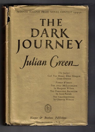 Item #57092 The Dark Journey. Julian Green, Vyvyan Holland