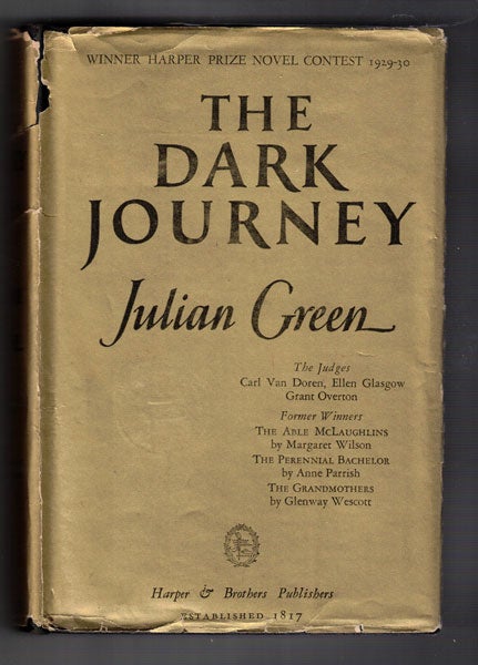 Item #57092 The Dark Journey. Julian Green, Vyvyan Holland.
