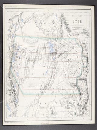 Item #57211 Territory of Utah. By Prof. H. D. Rogers & A. Keith Johnston, F.R.S.E. H. D. Rogers,...