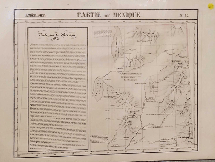 Item #57374 Partie du Mexique. Amér. Sep. N: 47. Vandermaelen, Utah Map.
