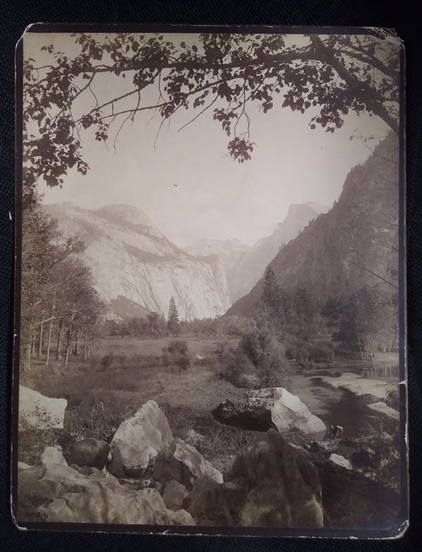 Item #57415 Home of the Storm Gods. Yosemite. Large Format Photograph, John K. Hillers.