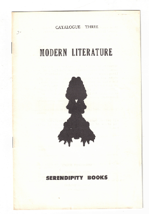 Item #57527 Serendipity Books Catalogue Three. Modern Literature. Peter B. Howard