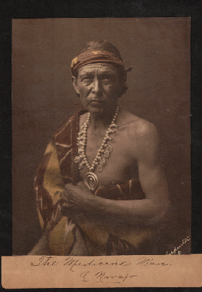 Item #57909 The Medicine Man, A Navajo. Ft. Lewis, Colorado. William J. Carpenter, Jefferson