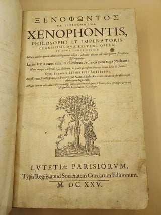 Xenophontis, Philosophi et Imperatoris Clarissimi, Quae Exstant Opera, In Duos Tomos Divisa - 2 volumes in 1 book [Greek and Latin]