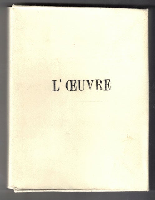 Item #58016 L'Oeuvre: Soixante Bois Graves. Frans Masereel.