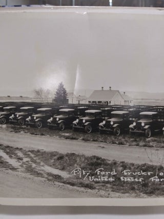 Fifty Ford Trucks of One and One Half Ton Capacity and Thirty-Two Pick-Ups Delivered to United States Forest Service By the H. O. Bell Co, of Missoula, Mont. May 1933