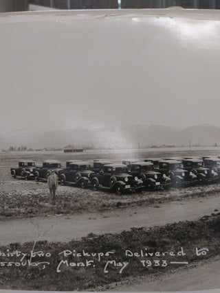 Fifty Ford Trucks of One and One Half Ton Capacity and Thirty-Two Pick-Ups Delivered to United States Forest Service By the H. O. Bell Co, of Missoula, Mont. May 1933