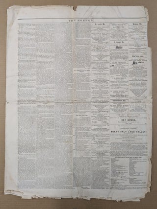 The Mormon. Volume I, Number 6. Saturday, March 24, 1855