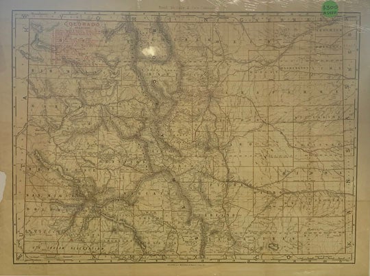 Item #59012 Colorado Railroads. Railroad, Map.
