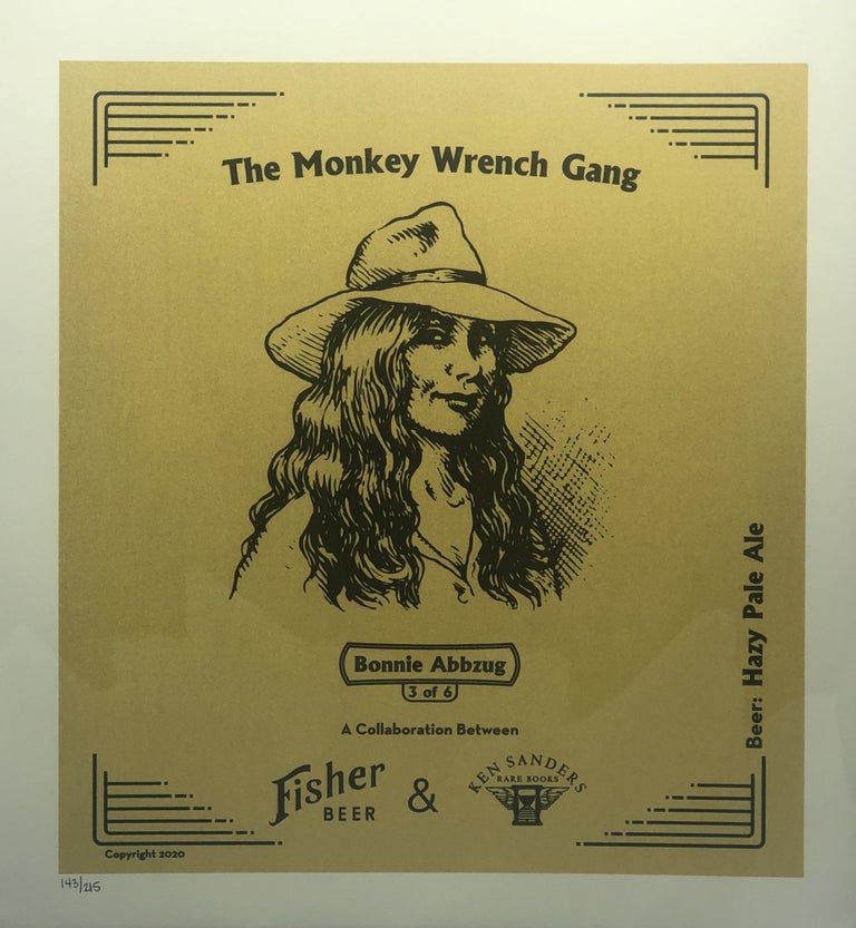 Item #59066 "Bonnie Abbzug" Hazy Pale Ale Commemorative Monkey Wrench Gang Beer Poster