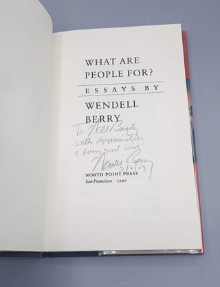 What are People For?; Essays by Wendell Berry