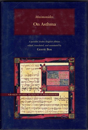 Item #61540 On Asthma. Maimonides, Gerrit Bos