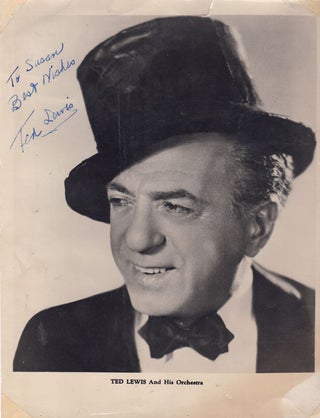 Item #61981 Signed Portrait of Ted Lewis