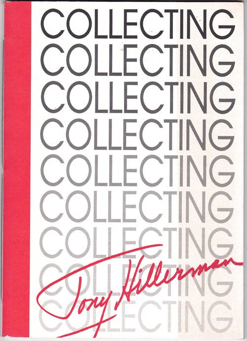 Item #62035 Collecting Tony Hillerman: A Checklist of the First Editions of Tony Hillerman With Approximate Values and Commentary. Louis A. Hieb.