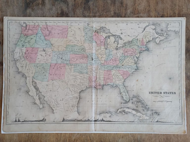 Item #62358 United States (McNally's System of Geography Map No. 5). J. Wells, Geo. E. Sherman.