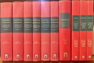 Item #63158 Whitman: Notebooks and Unpublished Manuscripts (6 volumes); Leaves of Grass: A...