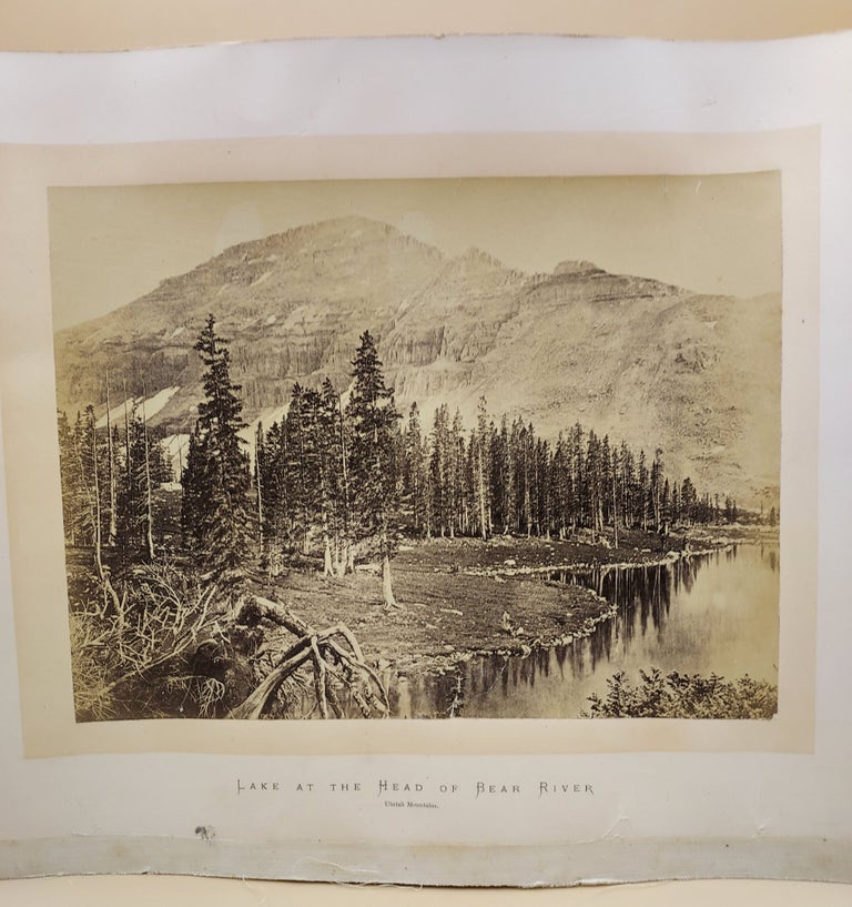 Item #63289 Plate XIV. Lake at the Head of Bear River. Uintah Mountains. Andrew Joseph Russell.