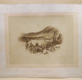 Item #63296 Plate I. Moore's Lake. Head of Bear River. Uintah Mountains. Andrew Joseph Russell