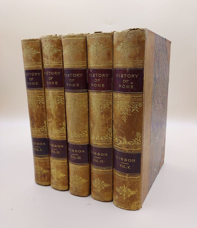 Item #63441 The Decline and Fall of the Roman Empire. A New Edition Edition, to which is added A Complete Index of the Whole Work. In Five Volumes. Edward Gibbon.