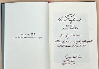 Nash Buckingham's Letters to John Bailey