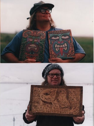 Mini Archive of Letters, Postcards, Musings, Photos, and Slides of Art (Especially in the Deseret Alphabet) by Utah Outsider Artist and Musician Bob Moss
