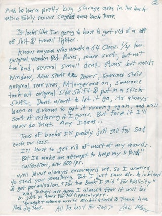 Mini Archive of Letters, Postcards, Musings, Photos, and Slides of Art (Especially in the Deseret Alphabet) by Utah Outsider Artist and Musician Bob Moss