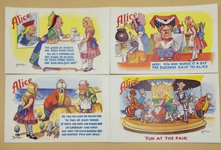 Item #63682 Alice in Wonderland through the Postcard. Walt Disney, Lewis Carroll