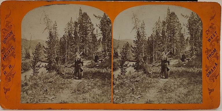 Item #63752 Old Trapper's Home. Bear River. Union Pacific R. R. (1.) West from Omaha (Stereoview)