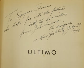 Ultimo: An Imaginative Narration of Life Under the Earth with Projections by John Vassos and the Text by Ruth Vassos (signed association copy)