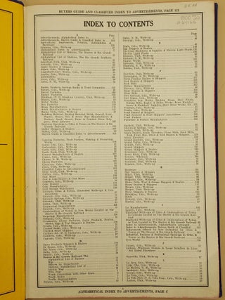Official Directory of Industries: The Denver & Rio Grande Railroad. Issued and Circulated by the Freight Traffic Department 1920-1921