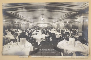 Item #64201 Cafe Maxim. E. L. Wille Mgr. In Kenyon Hotel. Cor 2nd South and Main Strs, Salt Lake...
