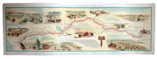 Item #64226 Pony Express Route: April 3, 1860 - October 24, 1861. Issued by the American Pioneer...