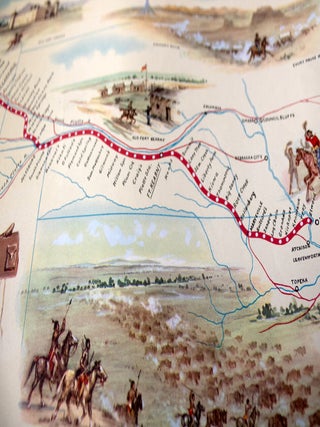 Pony Express Route: April 3, 1860 - October 24, 1861. Issued by the American Pioneer Trails Association in Commemoration of the Pony Express Centennial. April 3, 1960 - October 24, 1961.